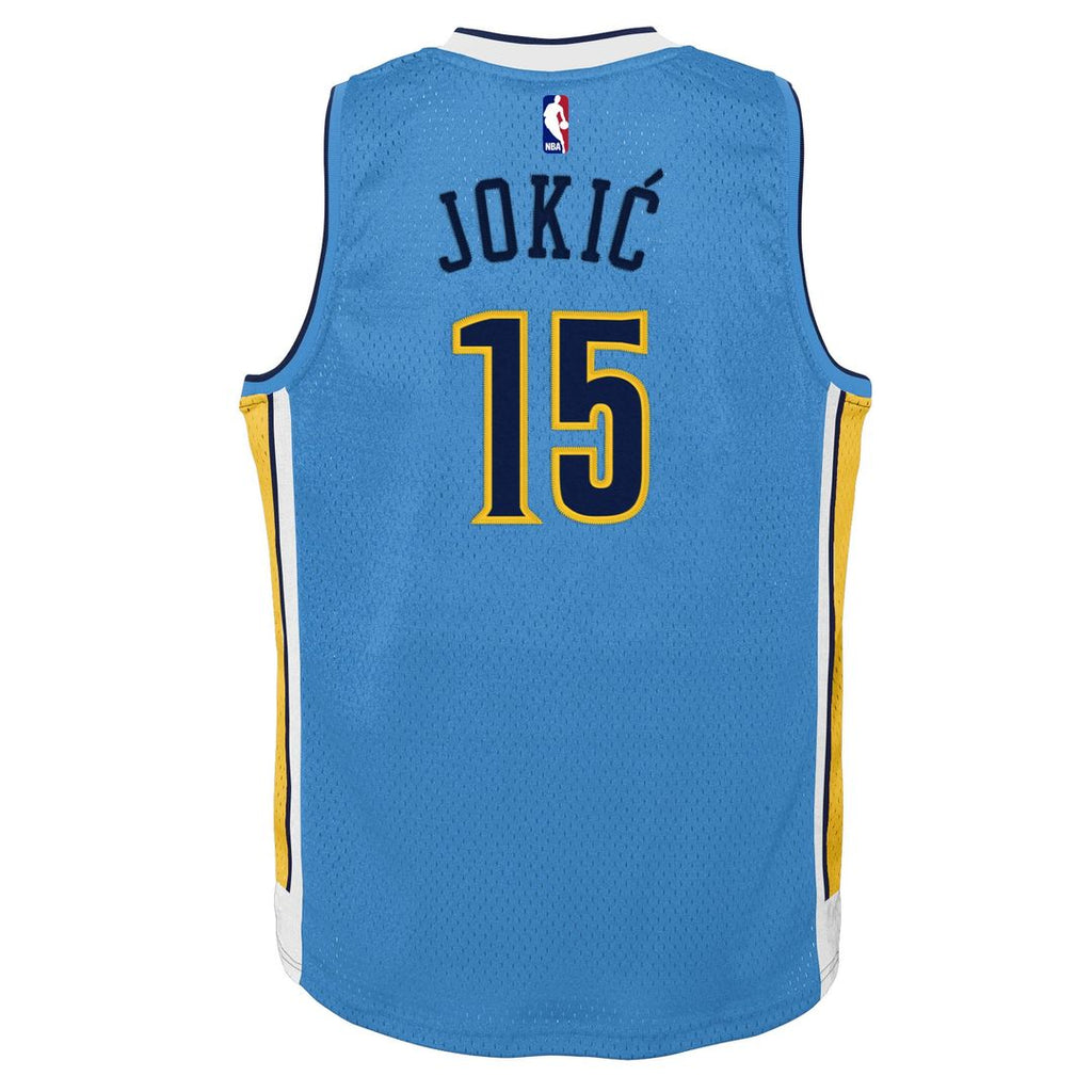 Nikola Jokic Denver Nuggets Mitchell & Ness Youth 2016/ 17 Hardwood Classics Swingman Jersey - Light Blue | NBA Fan Gear