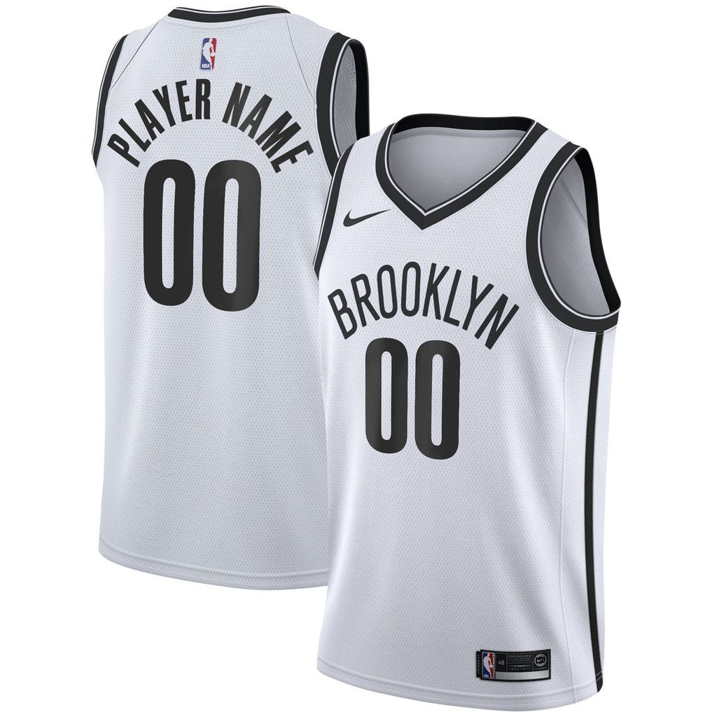 Brooklyn Nets Nike 2020/ 21 Swingman Custom Jersey - Association Edition - White | NBA Fan Gear