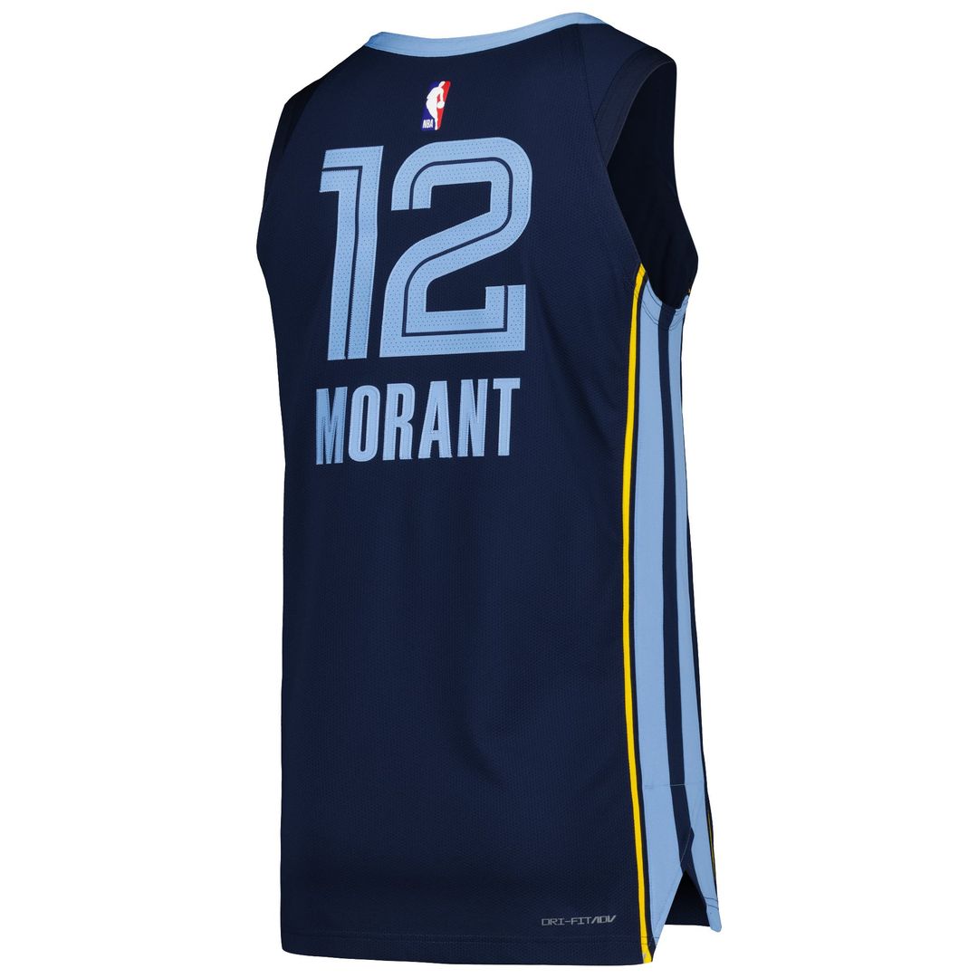 Ja Morant Memphis Grizzlies Nike Authentic Jersey - Icon Edition - Navy | NBA Fan Gear