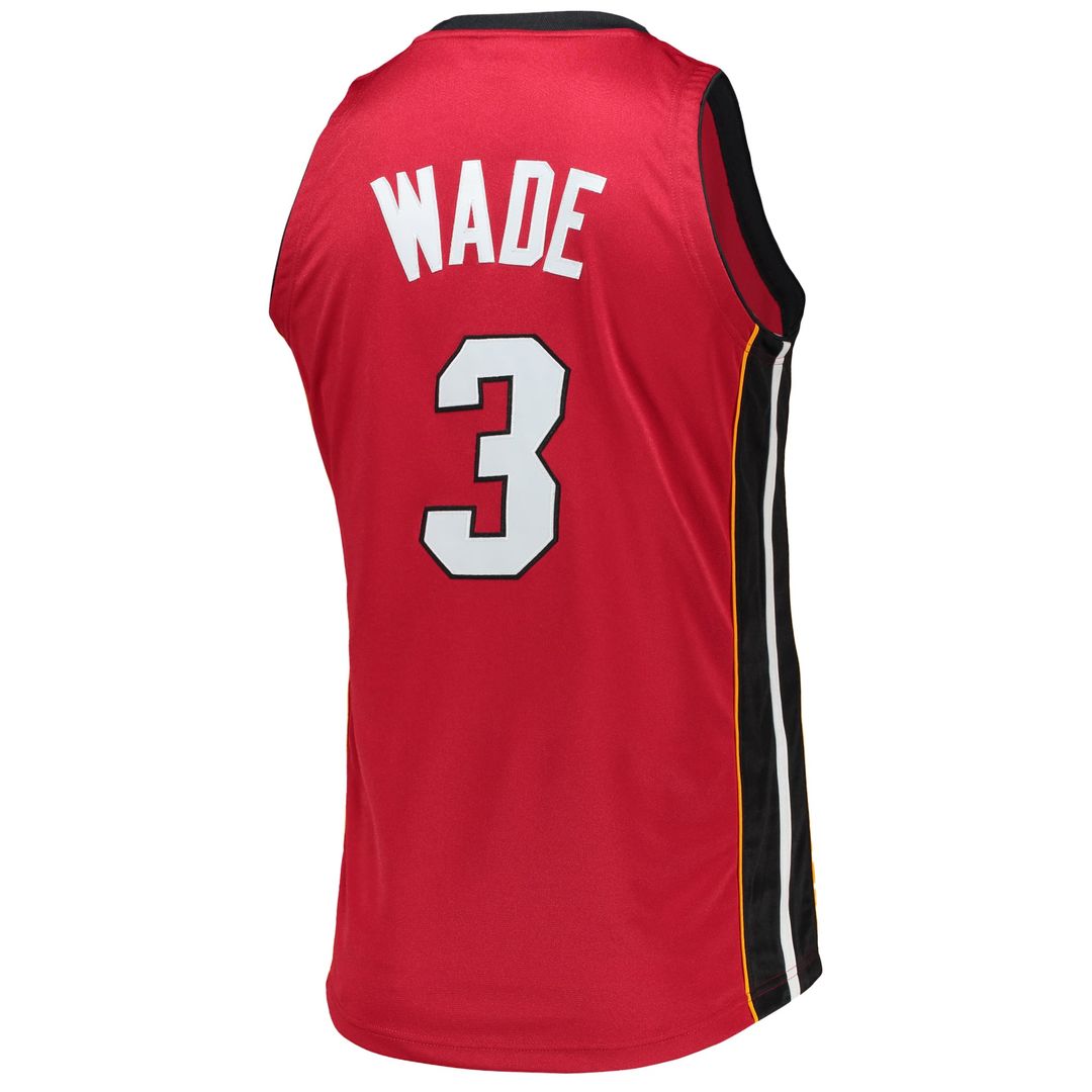 Dwyane Wade Miami Heat Mitchell & Ness 2005-06 Hardwood Classics Authentic Jersey - Red | NBA Fan Gear