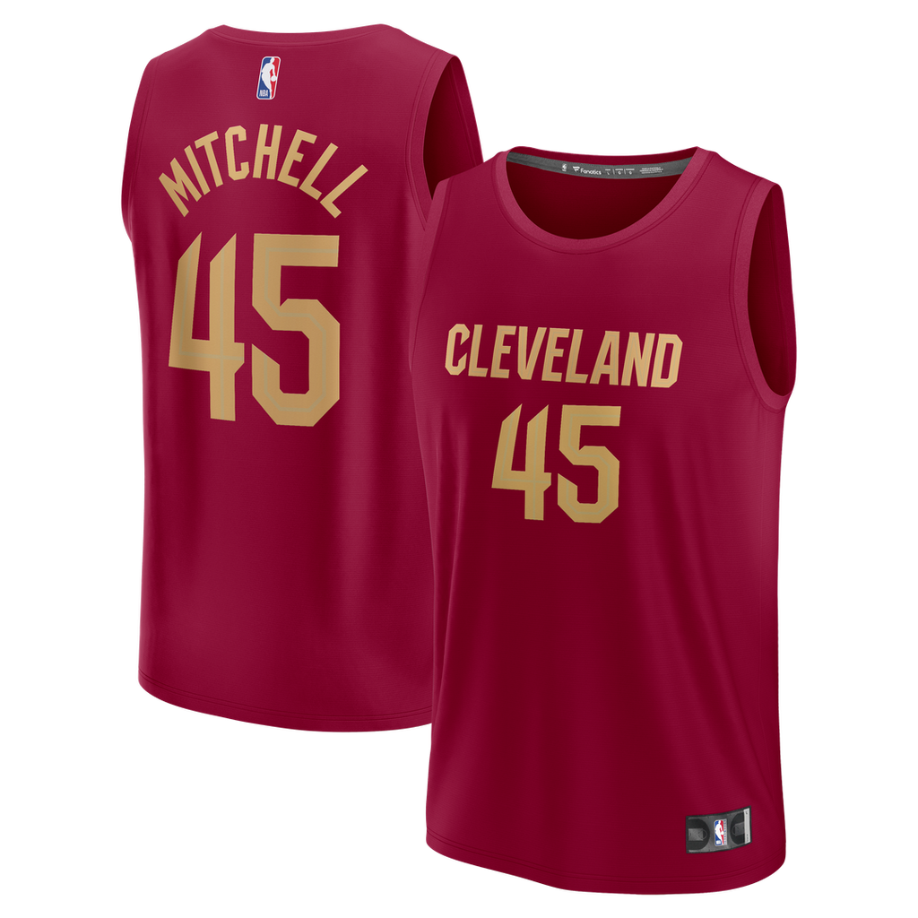 Donovan Mitchell Cleveland Cavaliers Fanatics Fast Break Replica Jersey - Icon Edition - Wine | NBA Fan Gear