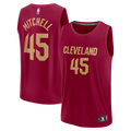 Donovan Mitchell Cleveland Cavaliers Fanatics Fast Break Replica Jersey - Icon Edition - Wine | NBA Fan Gear