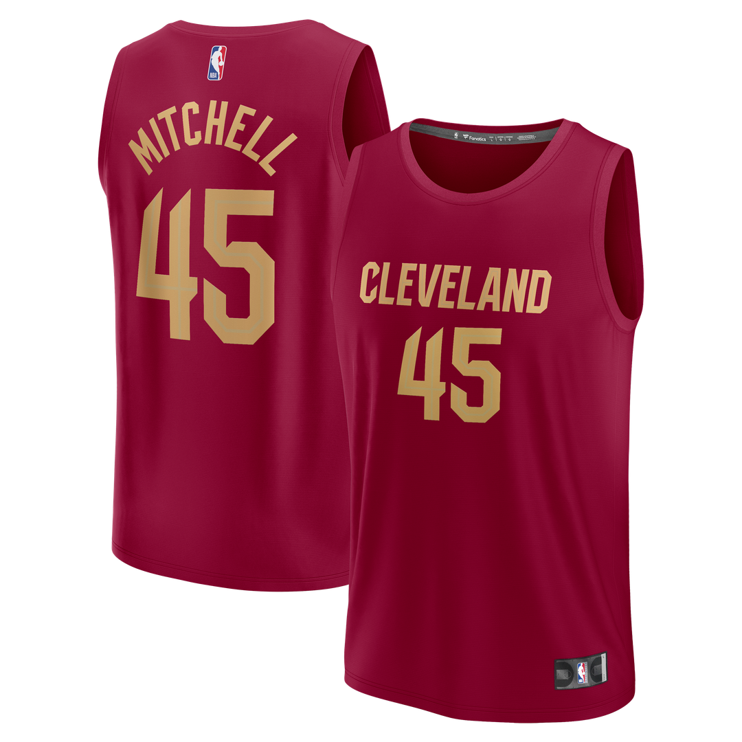 Donovan Mitchell Cleveland Cavaliers Fanatics Fast Break Replica Jersey - Icon Edition - Wine | NBA Fan Gear