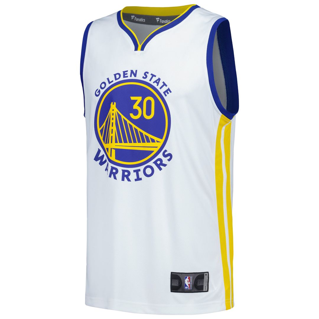 Stephen Curry Golden State Warriors Fanatics Fast Break Replica Player Jersey - Association Edition - White | NBA Fan Gear