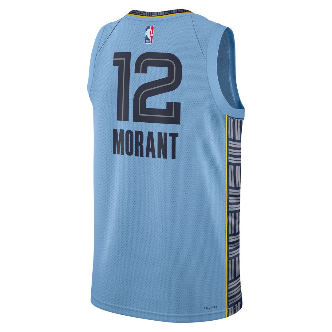 Ja Morant Memphis Grizzlies Jordan Brand Unisex Swingman Jersey - Statement Edition - Light Blue | NBA Fan Gear