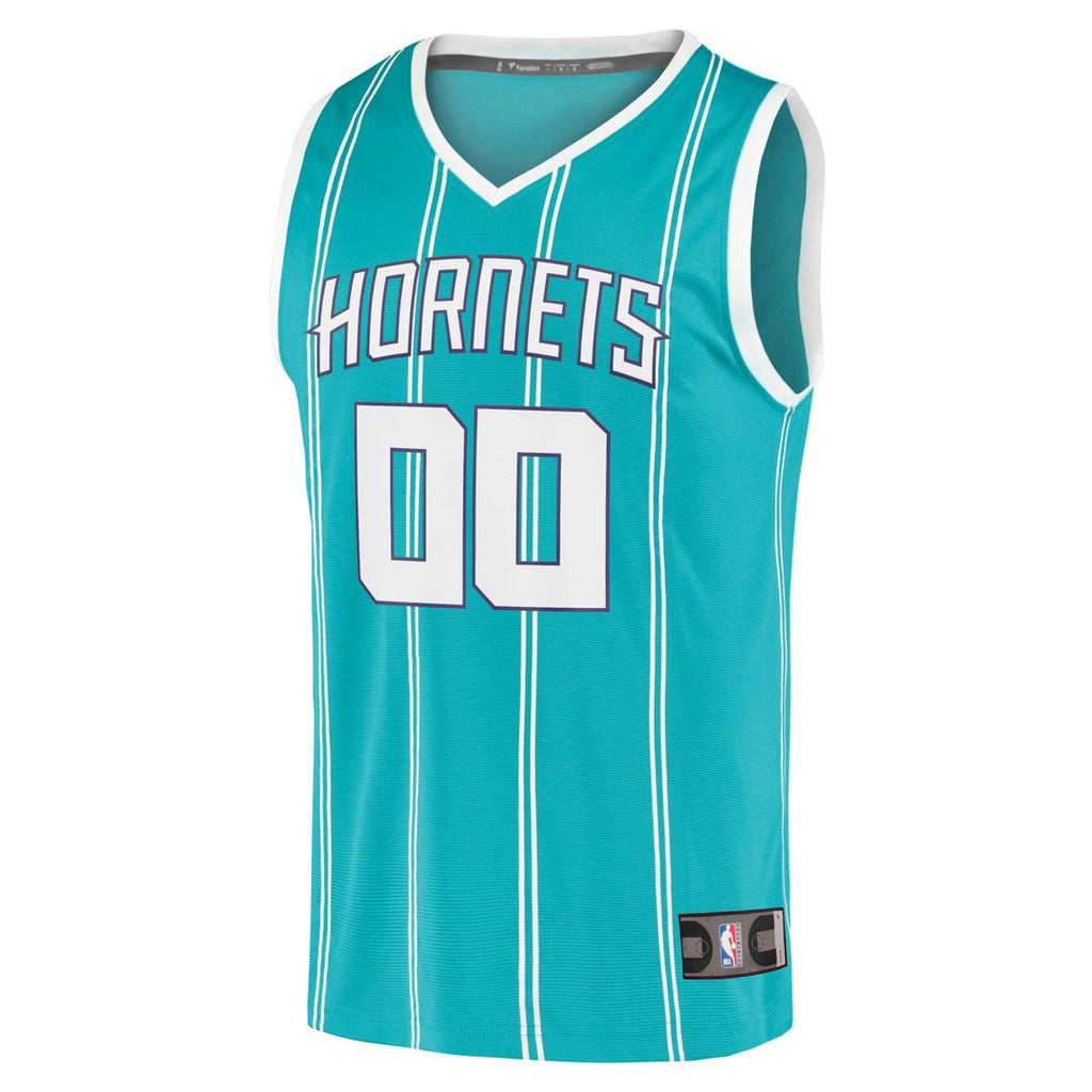 Charlotte Hornets Fanatics Fast Break Replica Custom Jersey - Icon Edition - Teal | NBA Fan Gear