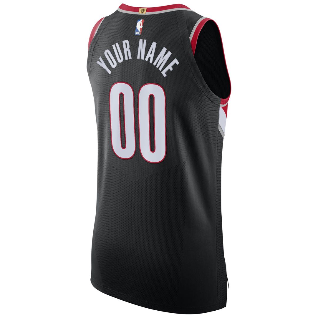 Portland Trail Blazers Nike 2020/ 21 Authentic Custom Jersey Black - Icon Edition | NBA Fan Gear
