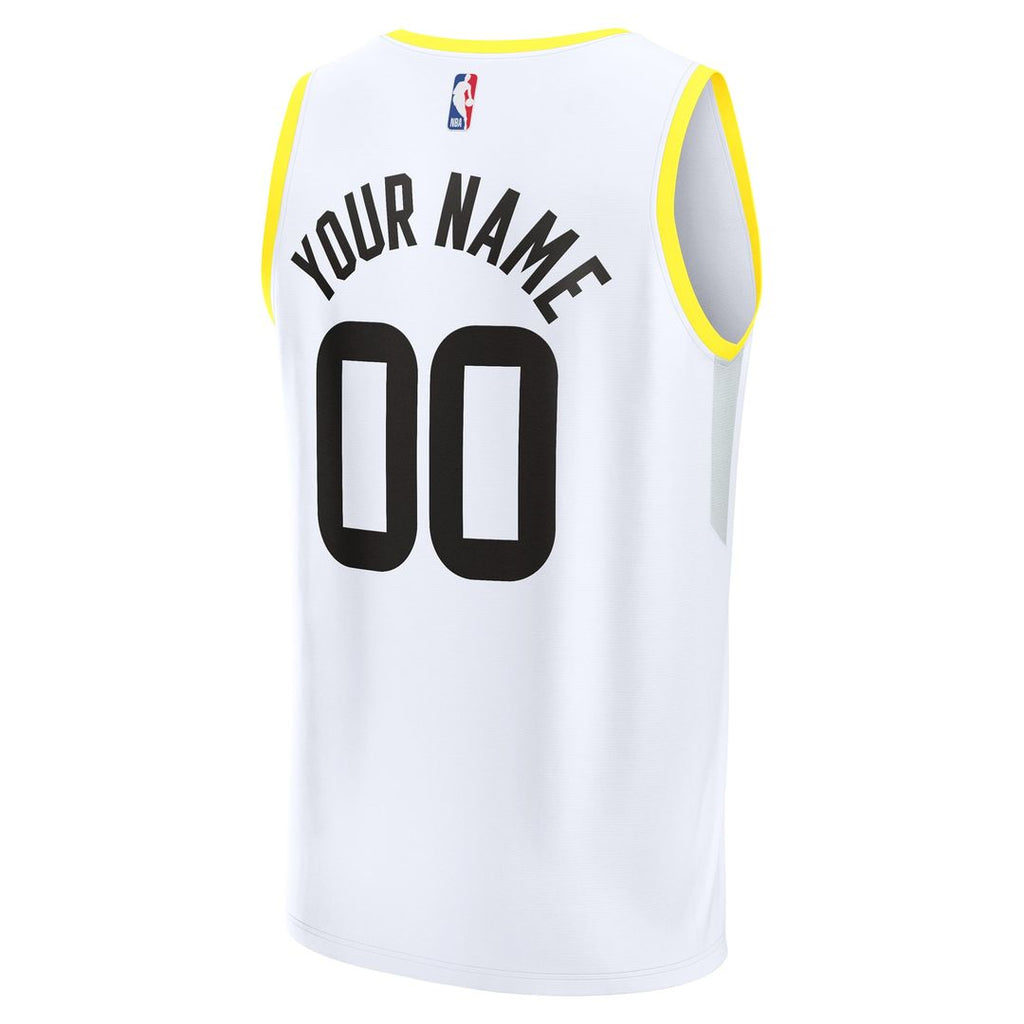 Utah Jazz Fanatics Fast Break Custom Replica Jersey - Association Edition - White | NBA Fan Gear