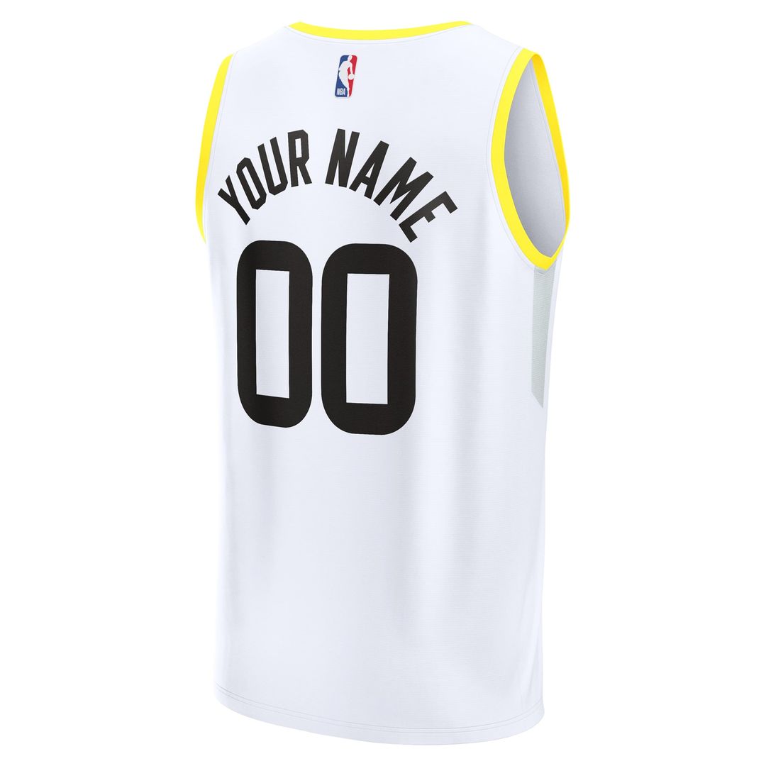 Utah Jazz Fanatics Fast Break Custom Replica Jersey - Association Edition - White | NBA Fan Gear