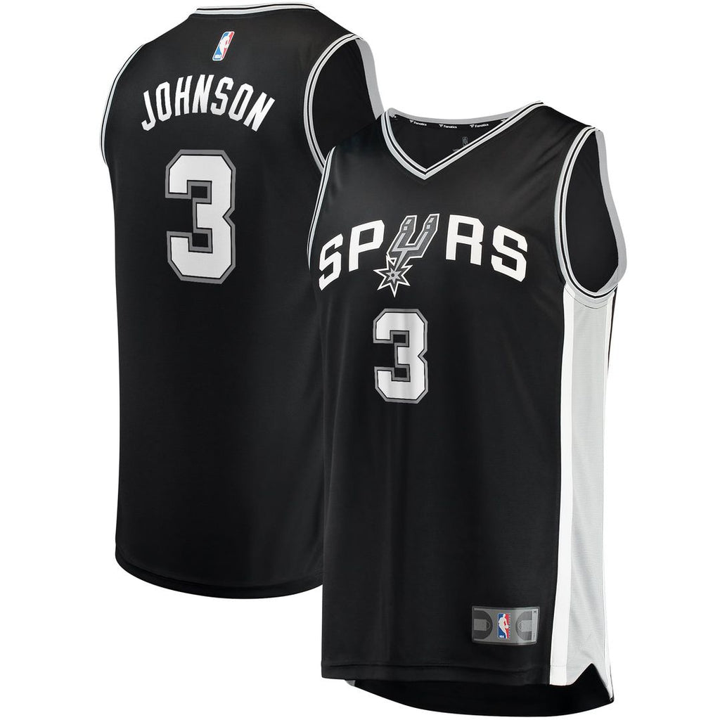 Keldon Johnson San Antonio Spurs Fanatics Fast Break Replica Jersey Black - Icon Edition | NBA Fan Gear