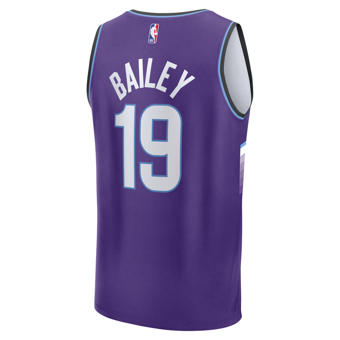 Ace Bailey Utah Jazz Fanatics Fast Break Replica Jersey - Purple - Icon Edition | NBA Fan Gear