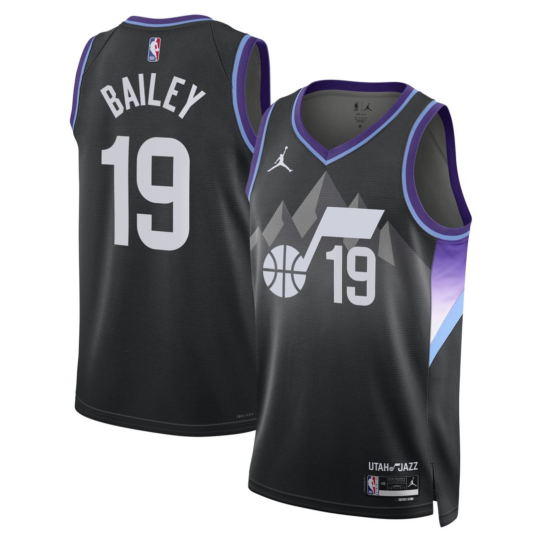 Ace Bailey Utah Jazz Jordan Brand Unisex Swingman Player Jersey - Statement Edition - Black | NBA Fan Gear