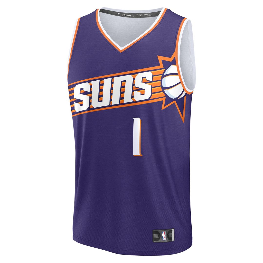 Devin Booker Phoenix Suns Fanatics Big & Tall Fast Break Jersey - Icon Edition - Purple | NBA Fan Gear