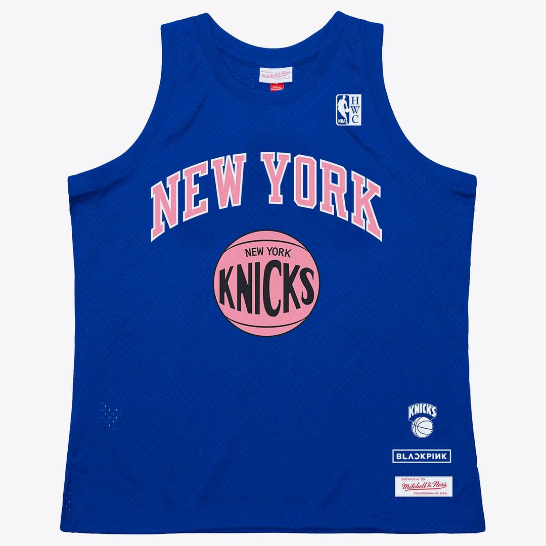 New York Knicks Mitchell & Ness x BLACKPINK Hardwood Classics Swingman Jersey - Blue - Limited Edition | NBA Fan Gear