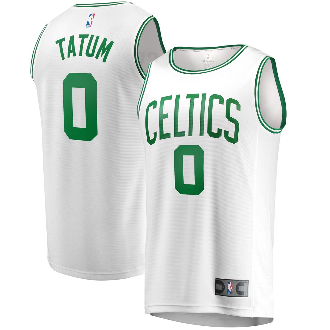 Jayson Tatum Boston Celtics Fanatics Fast Break Replica Away Jersey White - Association Edition | NBA Fan Gear