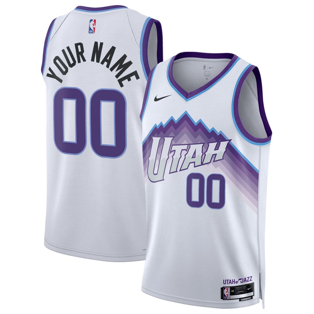 Utah Jazz Nike Unisex Swingman Custom Jersey - Association Edition - White | NBA Fan Gear
