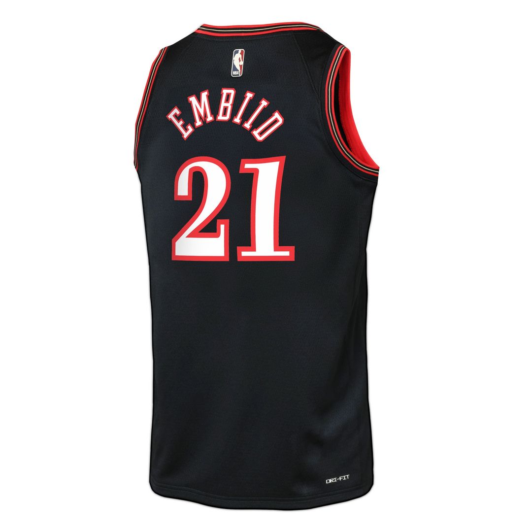 Joel Embiid Philadelphia 76ers Nike Youth Swingman Jersey - Classic Edition - Black | NBA Fan Gear