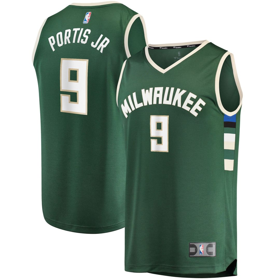 Bobby Portis Milwaukee Bucks Fanatics Fast Break Replica Jersey - Icon Edition - Green | NBA Fan Gear