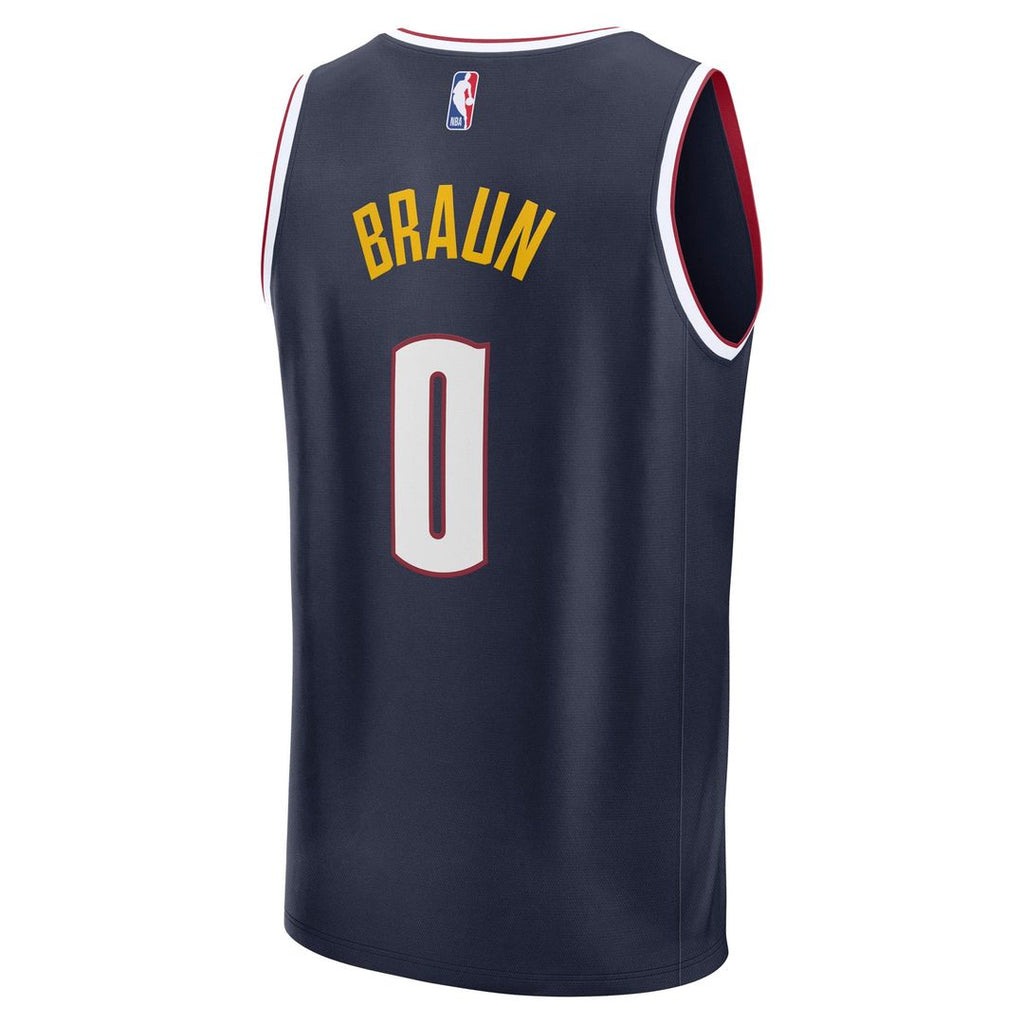 Christian Braun Denver Nuggets Fanatics Fast Break Replica Player Jersey - Icon Edition - Navy | NBA Fan Gear