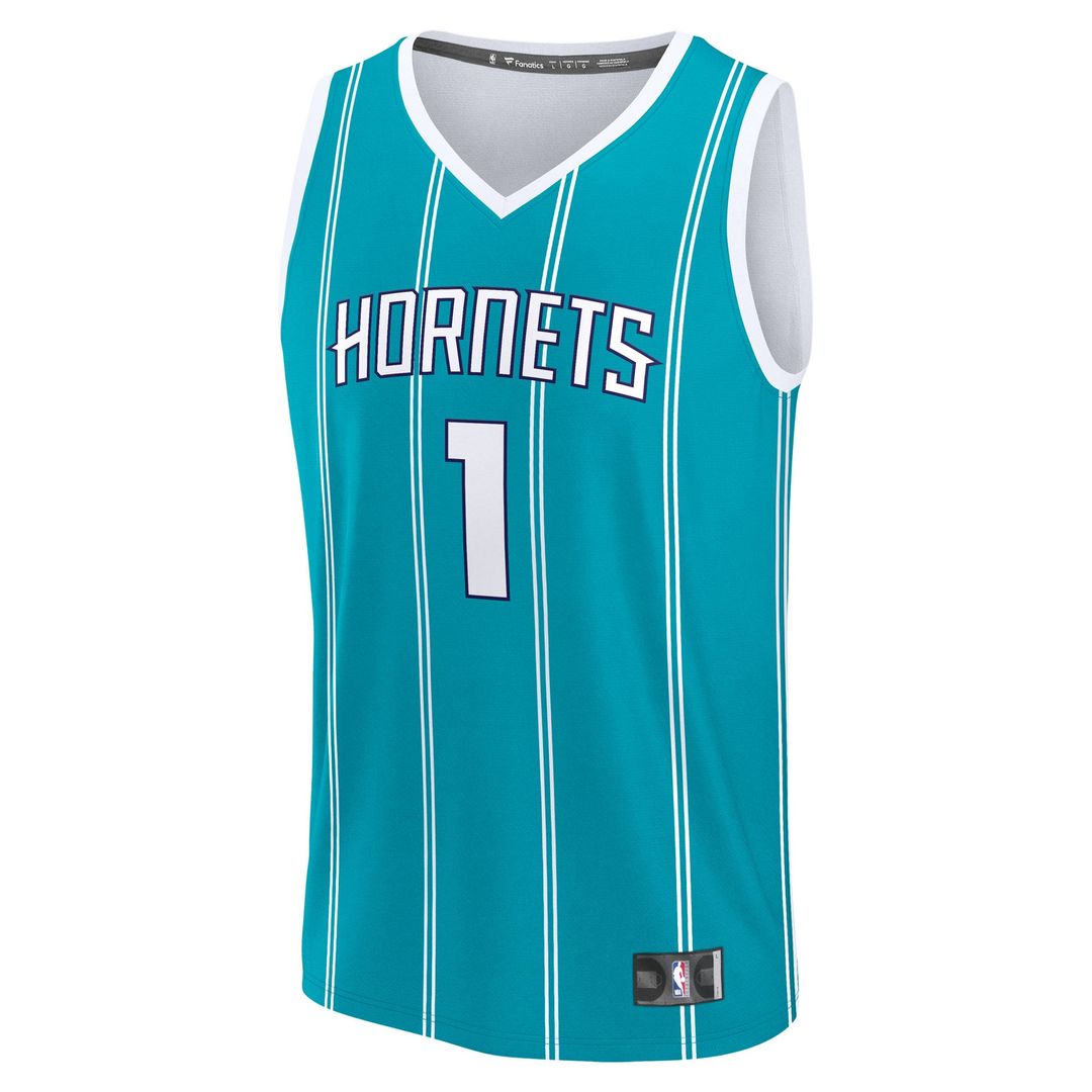 LaMelo Ball Charlotte Hornets Fanatics Fast Break Replica Player Jersey - Icon Edition - Teal | NBA Fan Gear