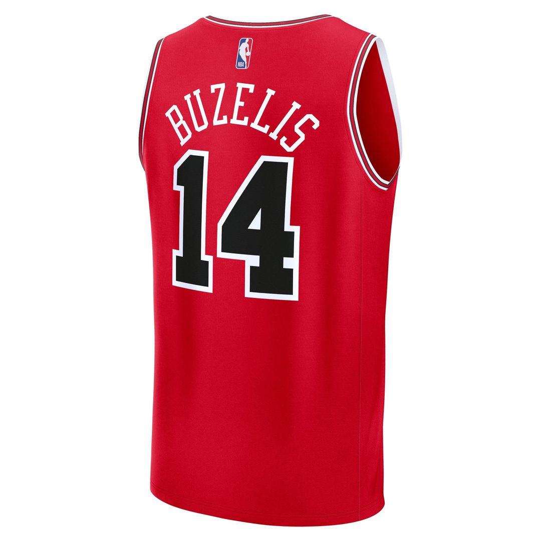 Matas Buzelis Chicago Bulls Fanatics Youth Fast Break Replica Player Jersey - Icon Edition - Red | NBA Fan Gear