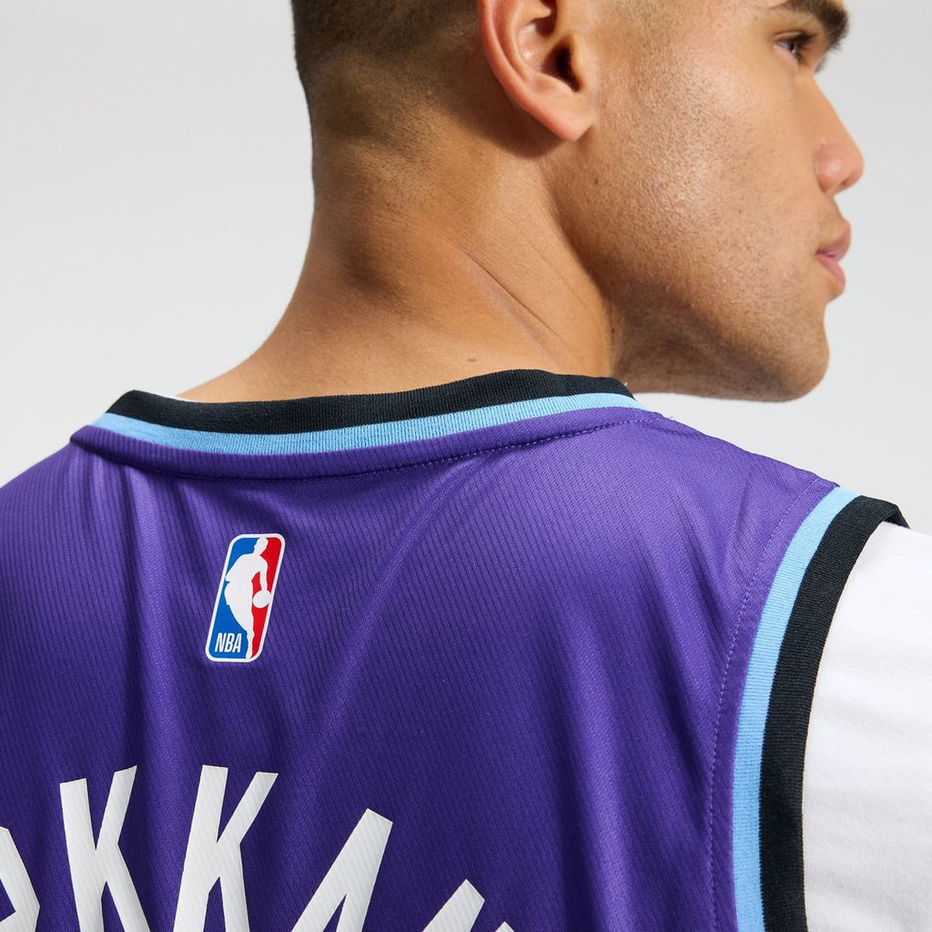 Lauri Markkanen Utah Jazz Fanatics Fast Break Replica Jersey - Icon Edition - Purple | NBA Fan Gear