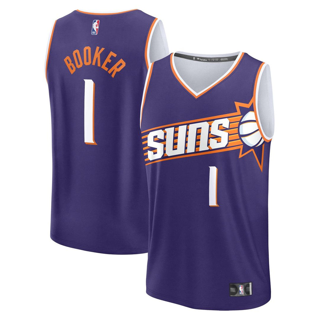 Devin Booker Phoenix Suns Fanatics Fast Break Replica Player Jersey - Icon Edition - Purple | NBA Fan Gear