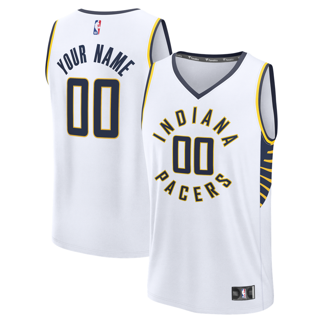 Indiana Pacers Fanatics Fast Break Custom Jersey - Icon Edition - White | NBA Fan Gear
