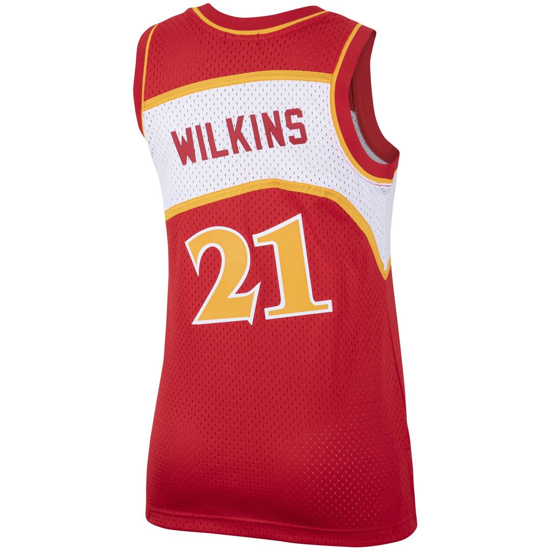 Dominique Wilkins Atlanta Hawks Mitchell & Ness Women's Hardwood Classics Swingman Jersey - Red | NBA Fan Gear
