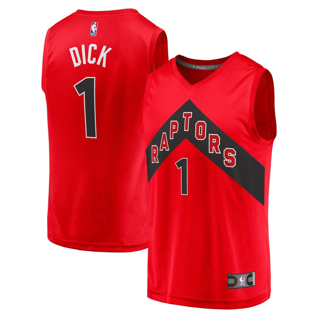 Gradey Dick Toronto Raptors Fanatics Fast Break Player Jersey - Icon Edition - Red | NBA Fan Gear