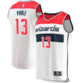 Jordan Poole Washington Wizards Fanatics Youth Fast Break Player Jersey - Association Edition - White | NBA Fan Gear