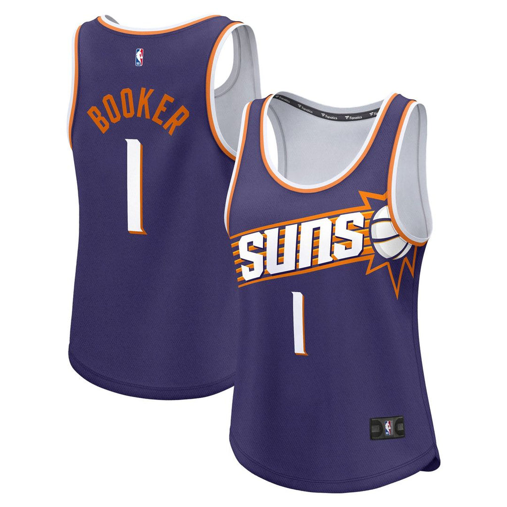 Devin Booker Phoenix Suns Fanatics Women's Fast Break Player Jersey - Icon Edition - Purple | NBA Fan Gear