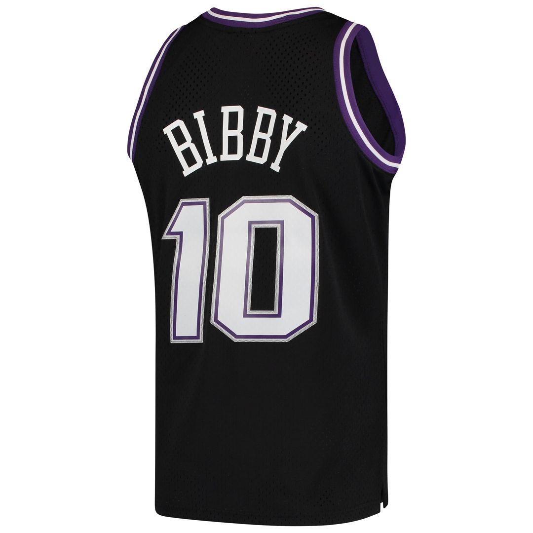 Mike Bibby Sacramento Kings Mitchell & Ness Hardwood Classics Swingman Jersey - Black | NBA Fan Gear