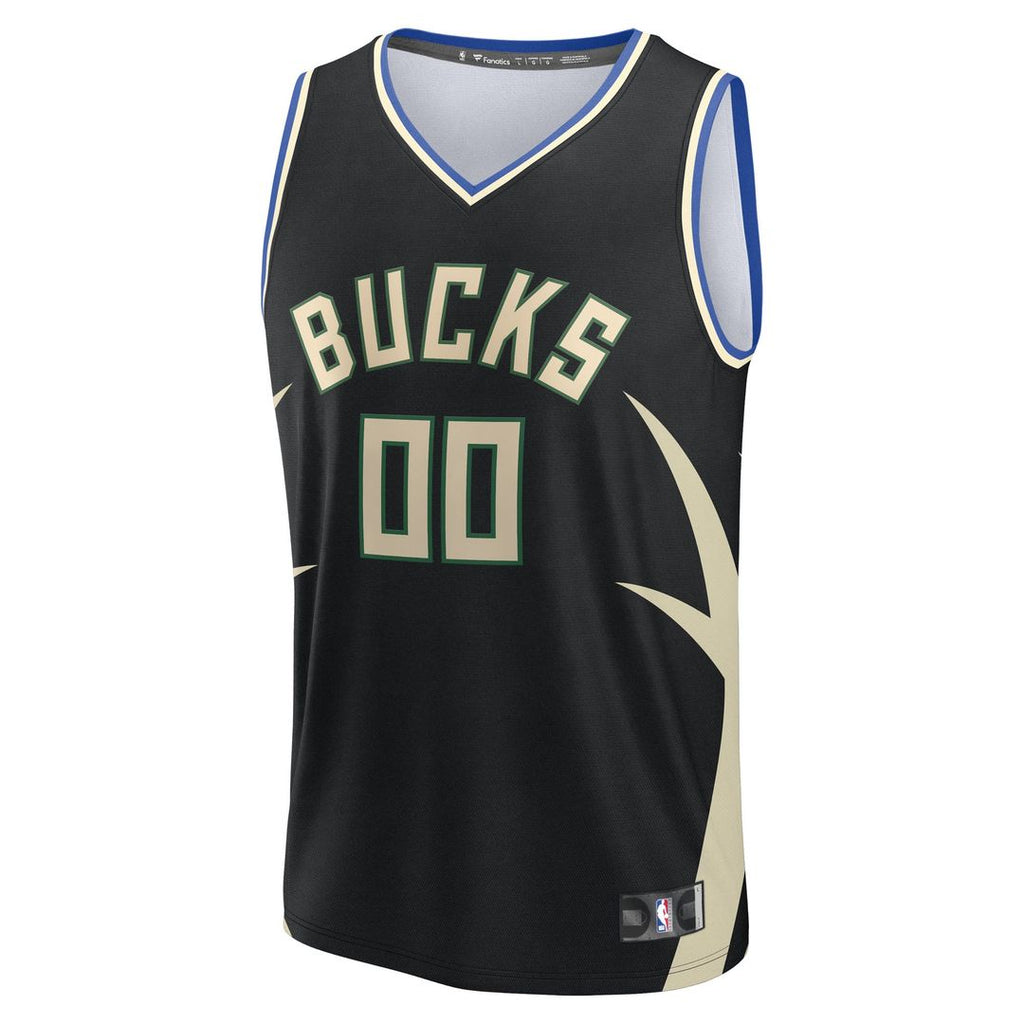 Milwaukee Bucks Fanatics Youth Fast Break Custom Replica Jersey - Green - Icon Edition | NBA Fan Gear