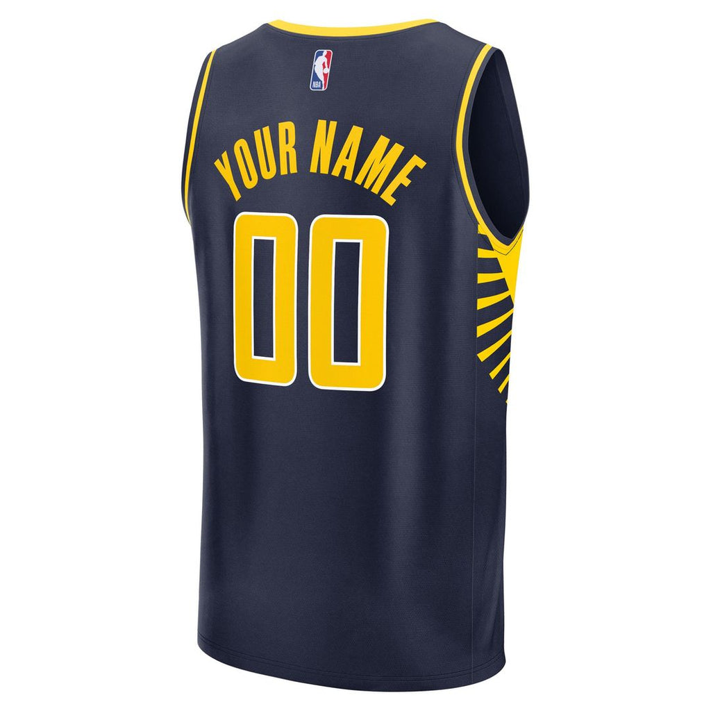 Indiana Pacers Fanatics Fast Break Custom Jersey - Icon Edition - Navy | NBA Fan Gear