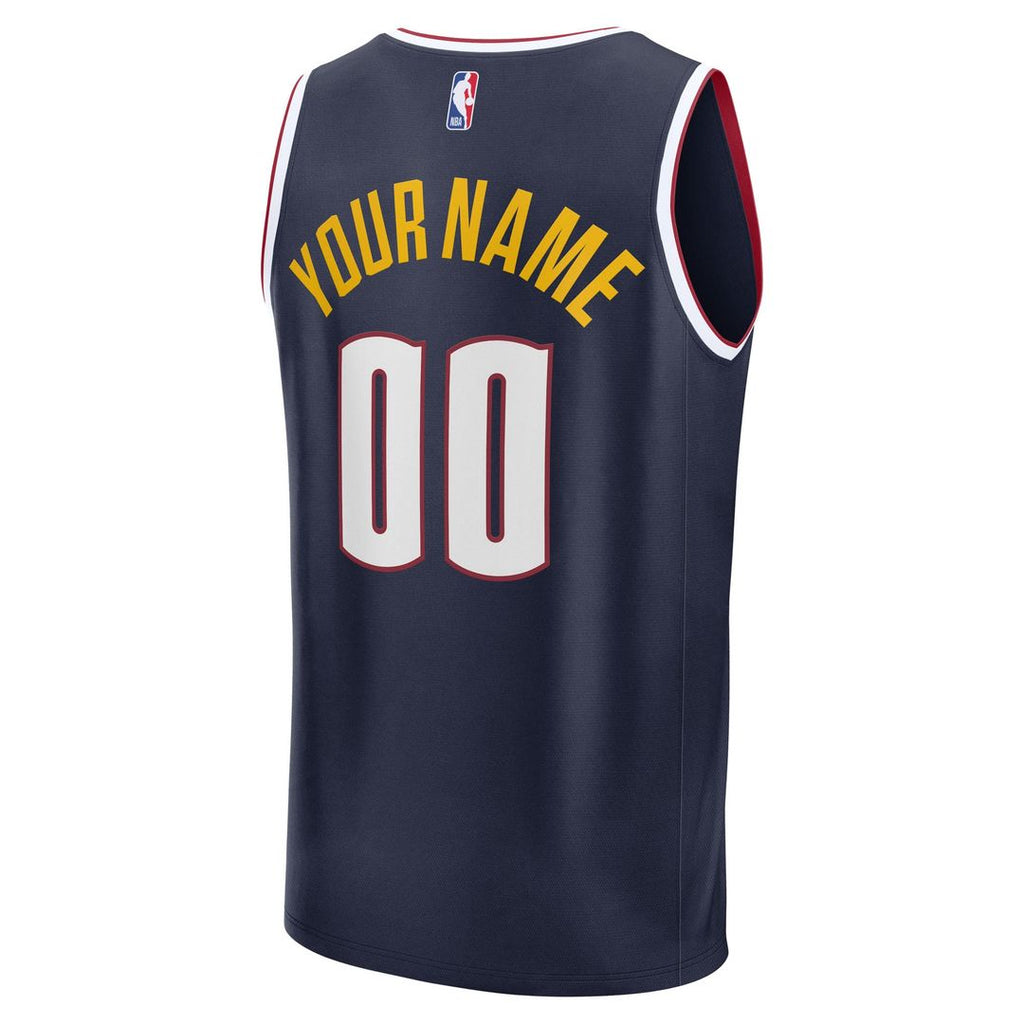 Denver Nuggets Fanatics Youth Fast Break Custom Replica Jersey - Blue - Statement Edition | NBA Fan Gear