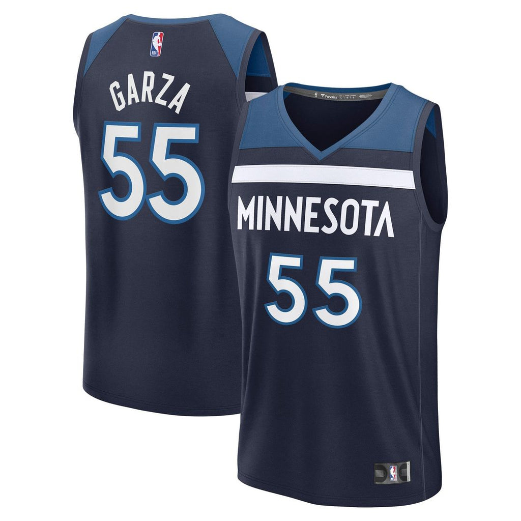 Luka Garza Minnesota Timberwolves Fanatics Fast Break Replica Player Jersey - Icon Edition - Navy | NBA Fan Gear