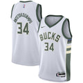 Giannis Antetokounmpo Milwaukee Bucks Nike Youth Swingman Jersey - Association Edition - White | NBA Fan Gear