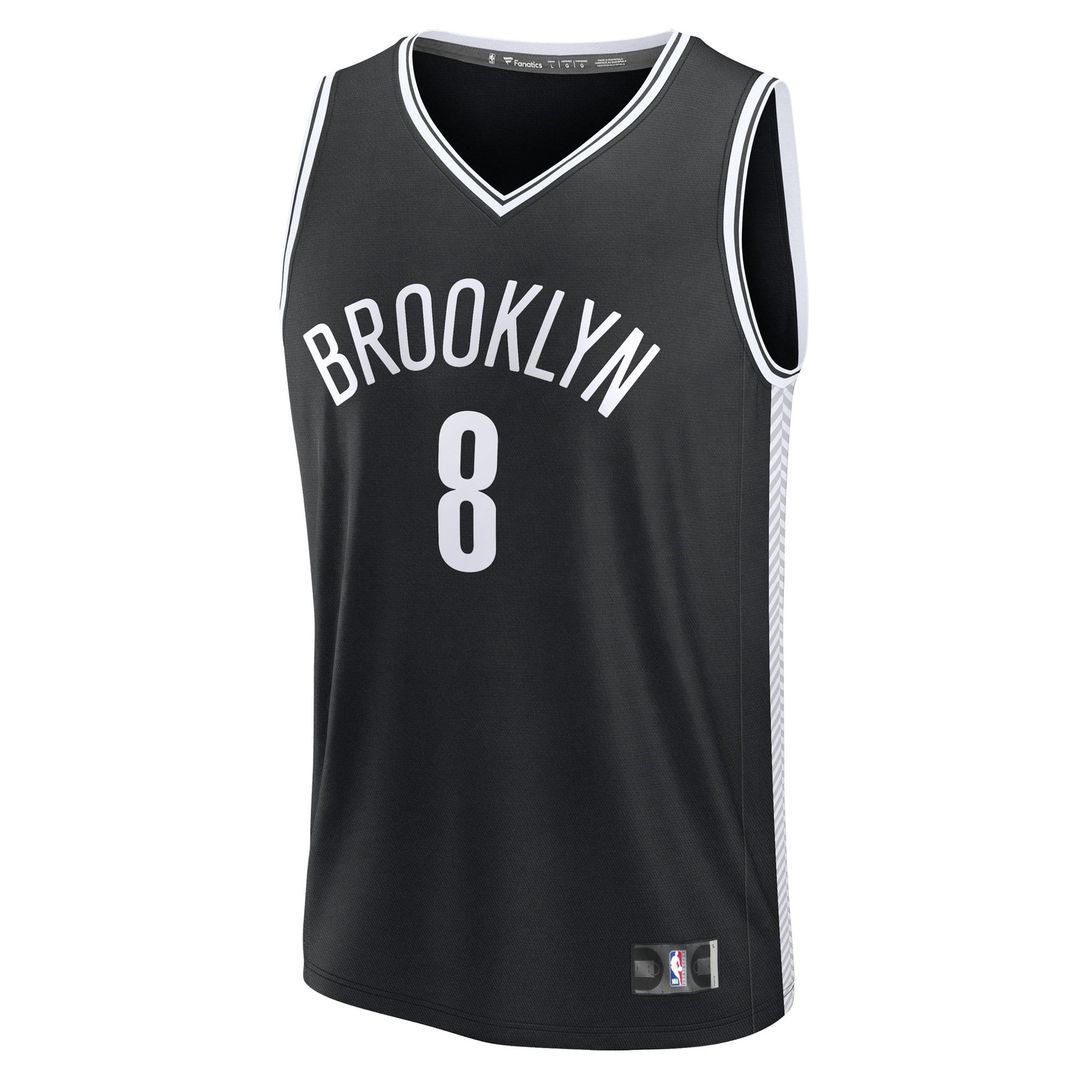 Egor Dëmin Brooklyn Nets Fanatics Fast Break Replica Jersey - Black - Icon Edition | NBA Fan Gear