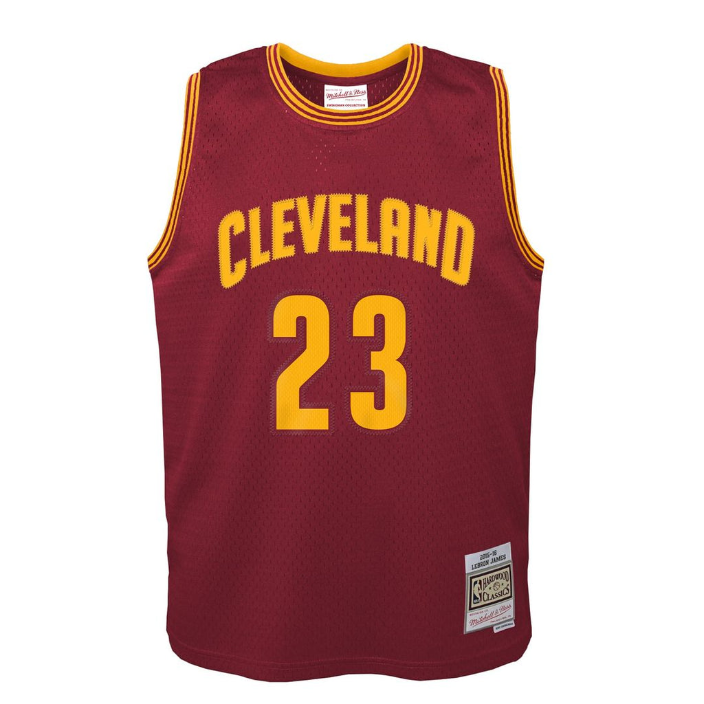 LeBron James Cleveland Cavaliers Mitchell & Ness Youth 2015/ 16 Hardwood Classics Swingman Jersey - Wine | NBA Fan Gear