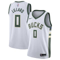 Damian Lillard Milwaukee Bucks Nike Unisex Swingman Player Jersey - Association Edition - White | NBA Fan Gear