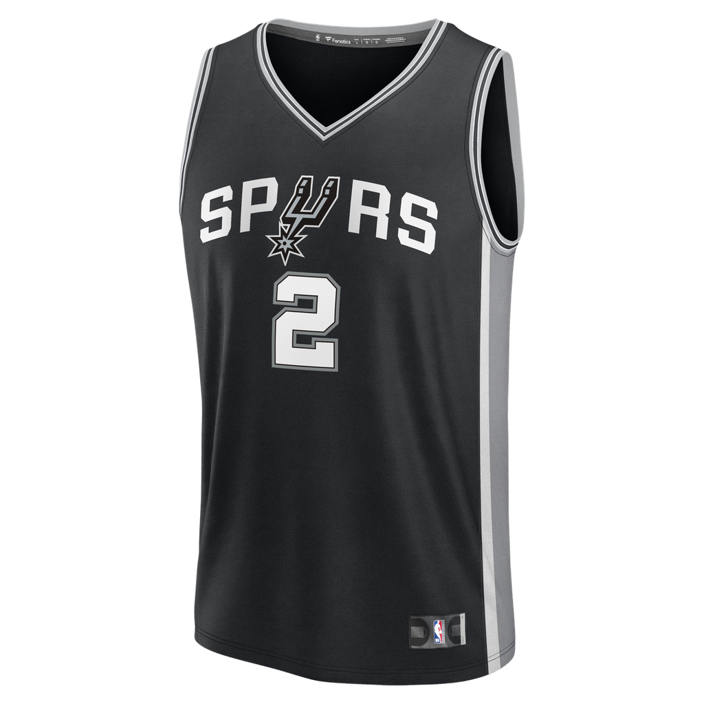 Dylan Harper San Antonio Spurs Fanatics Fast Break Jersey - Black - Icon Edition | NBA Fan Gear