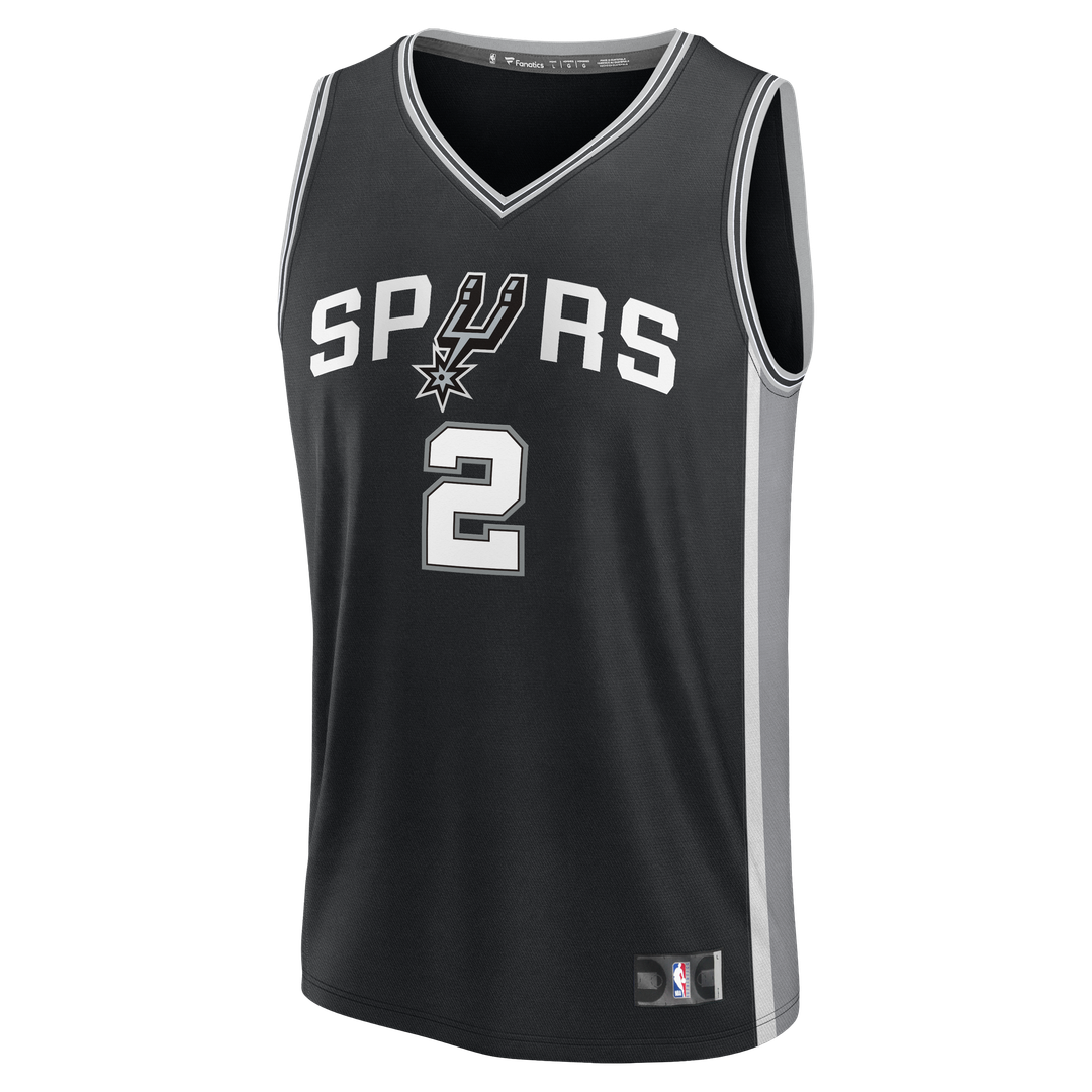 Dylan Harper San Antonio Spurs Fanatics Fast Break Jersey - Black - Icon Edition | NBA Fan Gear