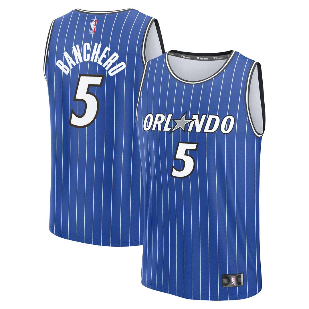 Paolo Banchero Orlando Magic Fanatics Fast Break Replica Player Jersey - Icon Edition - Blue | NBA Fan Gear