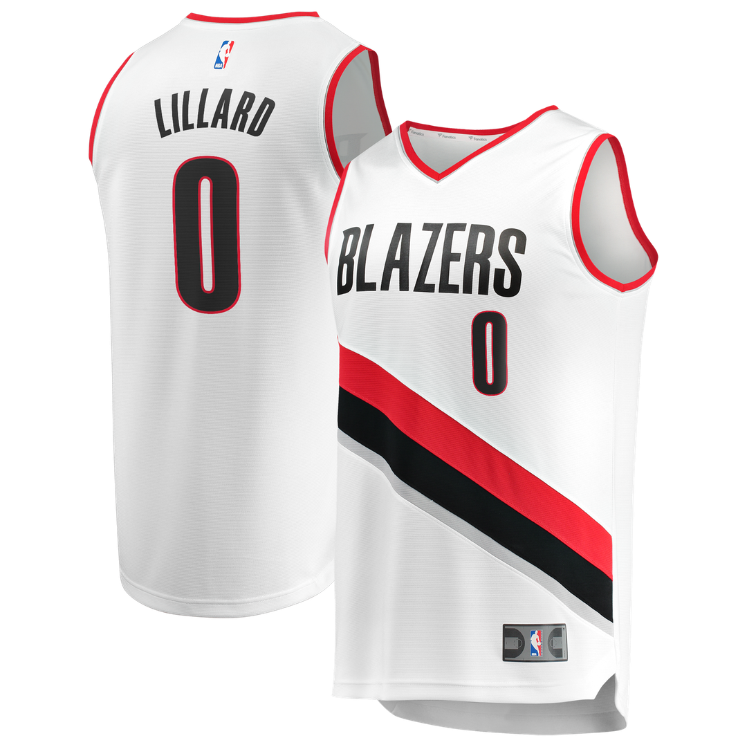 Damian Lillard Portland Trail Blazers Fanatics Fast Break Replica Jersey - White - Association Edition | NBA Fan Gear