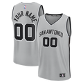 San Antonio Spurs Fanatics Youth Fast Break Custom Jersey - Statement Edition - Silver | NBA Fan Gear