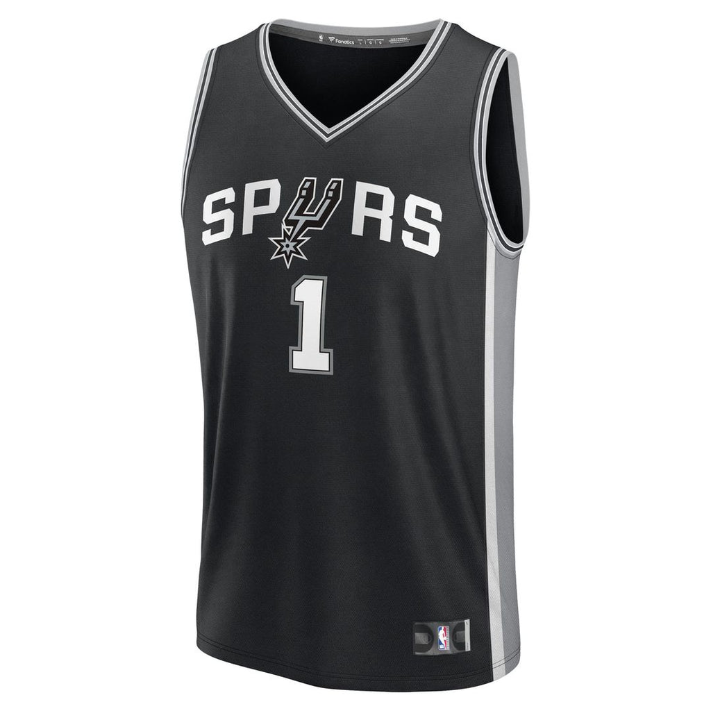 Victor Wembanyama San Antonio Spurs Fanatics Youth Fast Break Replica Player Jersey - Icon Edition - Black | NBA Fan Gear