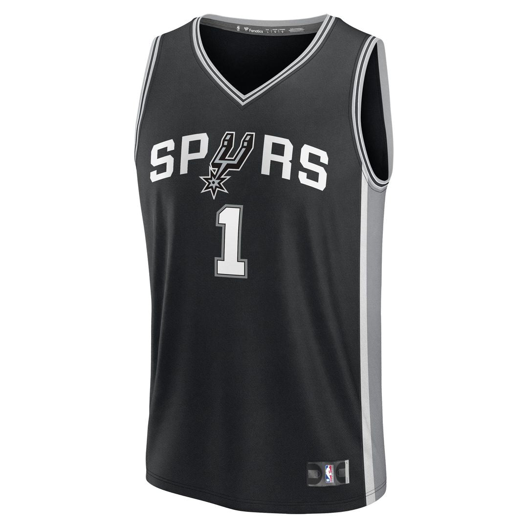 Victor Wembanyama San Antonio Spurs Fanatics Youth Fast Break Replica Player Jersey - Icon Edition - Black | NBA Fan Gear