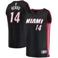 Tyler Herro Miami Heat Fanatics Fast Break Replica Jersey Black - Icon Edition | NBA Fan Gear