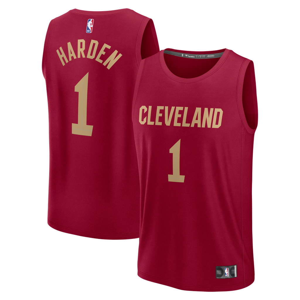 James Harden Cleveland Cavaliers Fanatics Fast Break Replica Jersey - Icon Edition - Wine | NBA Fan Gear